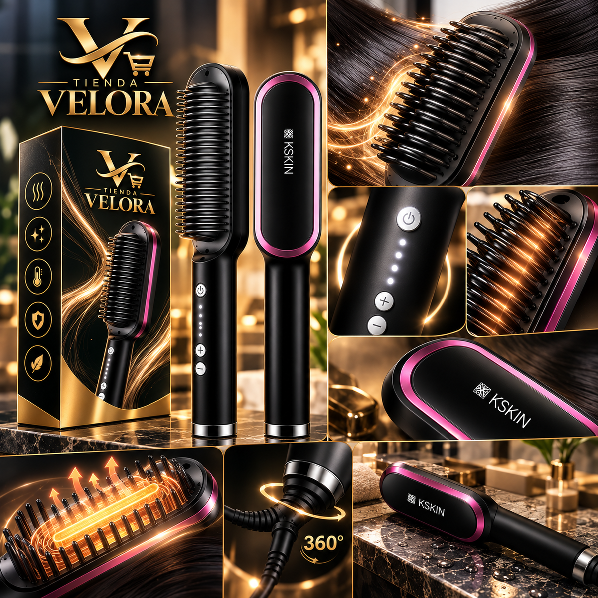 Cepillo Alisador Eléctrico: Cuidado Diario y Efecto Salón Sin Maltratar Tu Cabello